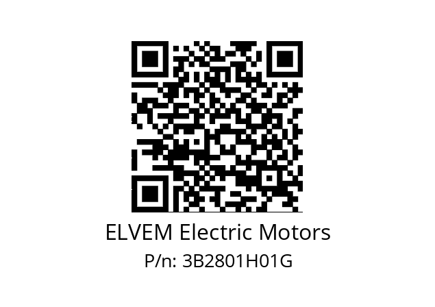   ELVEM Electric Motors 3B2801H01G