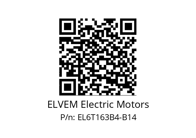   ELVEM Electric Motors EL6T163B4-B14