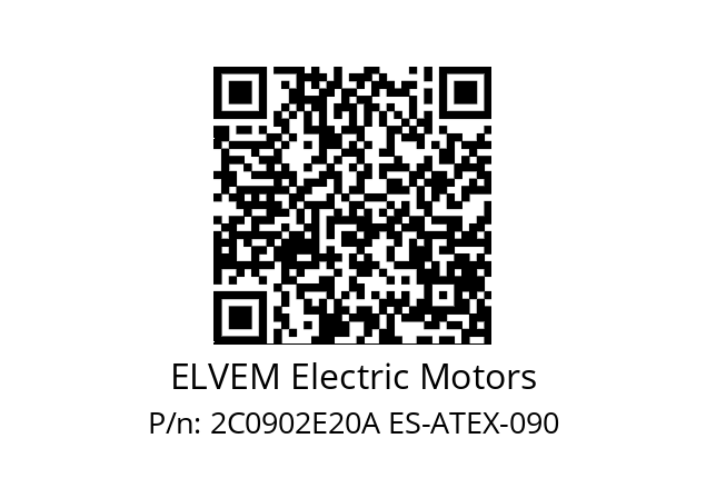   ELVEM Electric Motors 2C0902E20A ES-ATEX-090