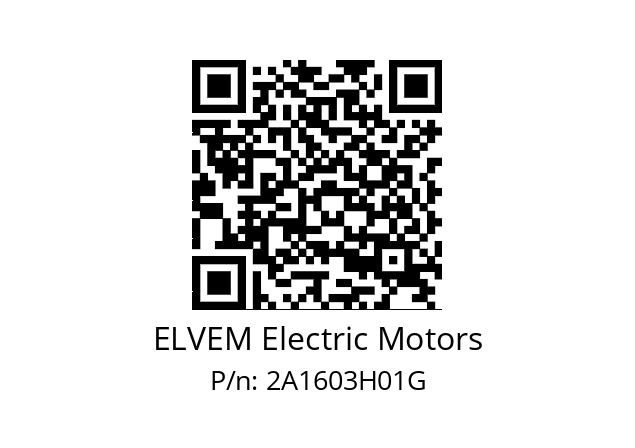   ELVEM Electric Motors 2A1603H01G