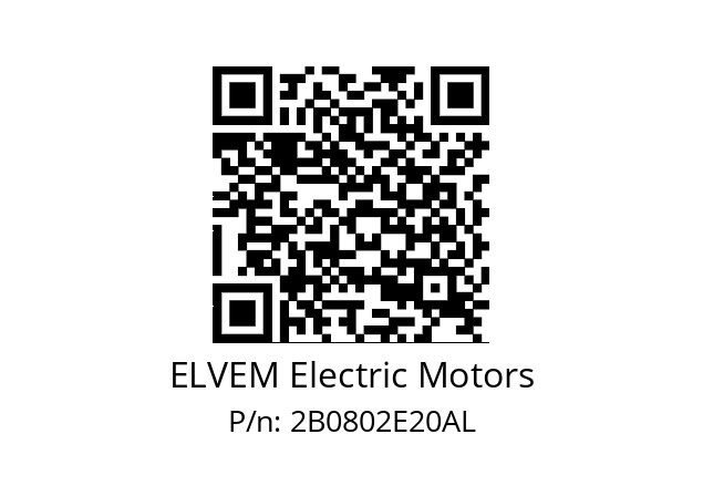   ELVEM Electric Motors 2B0802E20AL