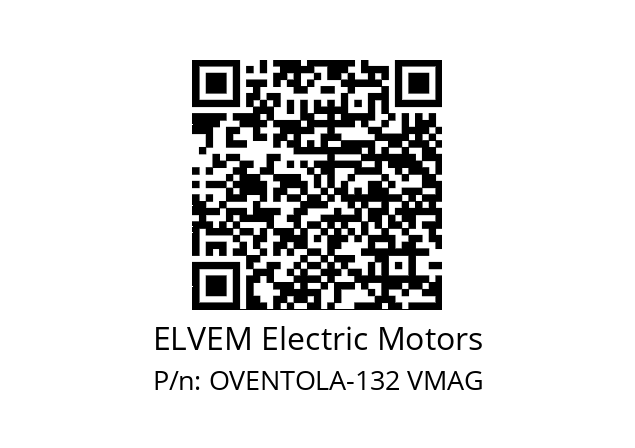   ELVEM Electric Motors OVENTOLA-132 VMAG