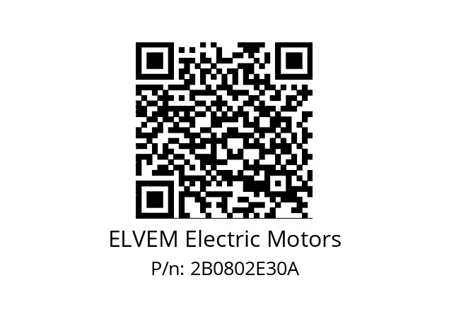   ELVEM Electric Motors 2B0802E30A