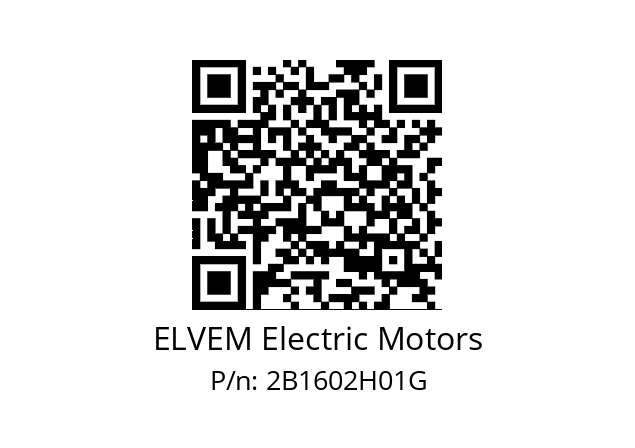   ELVEM Electric Motors 2B1602H01G