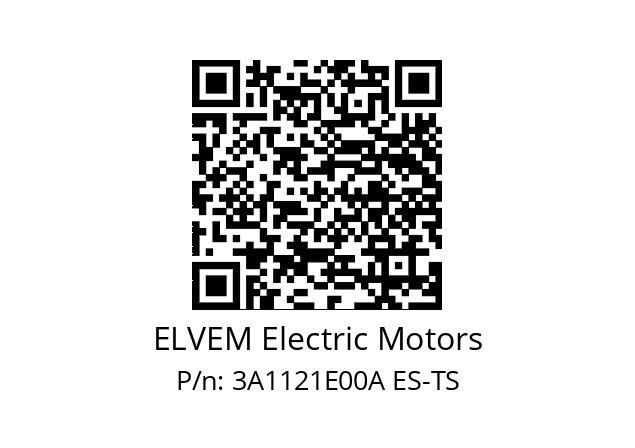   ELVEM Electric Motors 3A1121E00A ES-TS