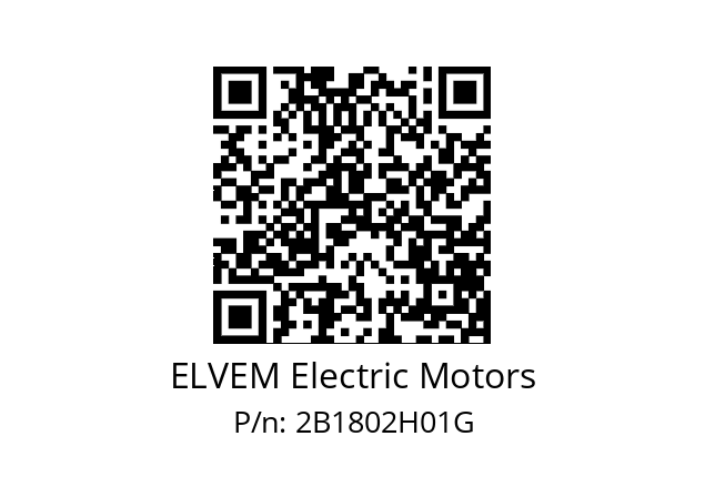  7T2 180L4 ELVEM Electric Motors 2B1802H01G