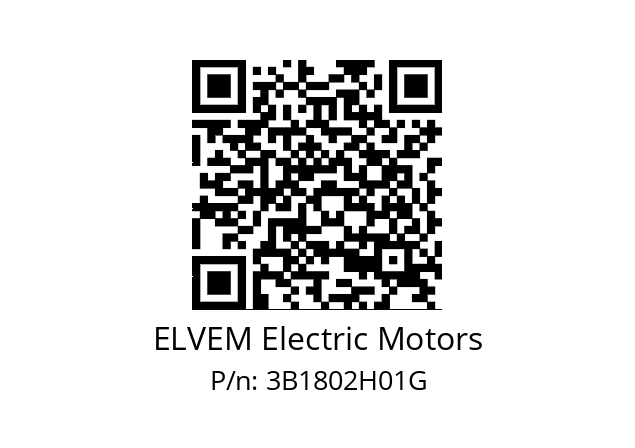   ELVEM Electric Motors 3B1802H01G