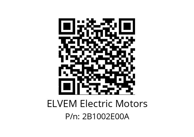   ELVEM Electric Motors 2B1002E00A