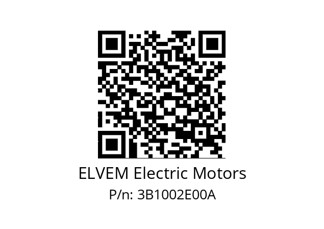   ELVEM Electric Motors 3B1002E00A