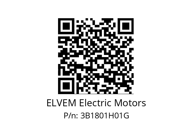   ELVEM Electric Motors 3B1801H01G