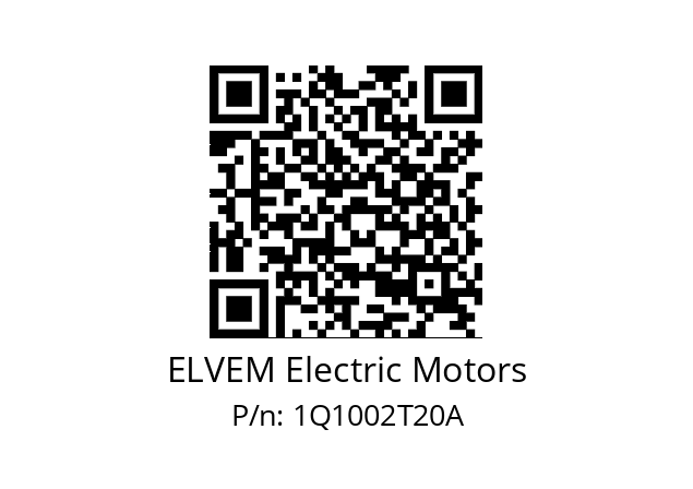   ELVEM Electric Motors 1Q1002T20A