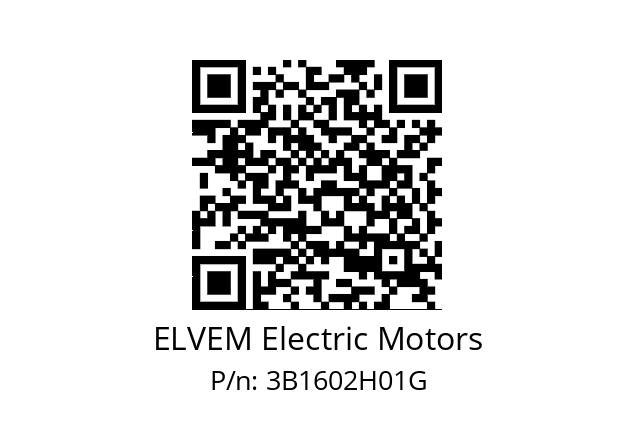   ELVEM Electric Motors 3B1602H01G