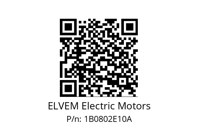   ELVEM Electric Motors 1B0802E10A