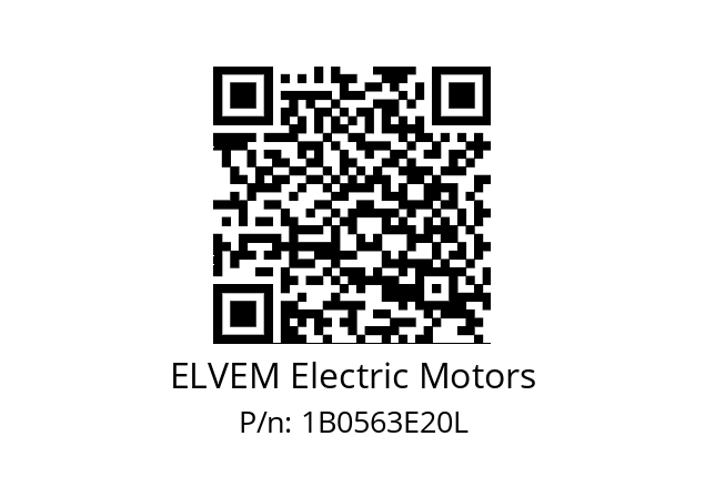   ELVEM Electric Motors 1B0563E20L