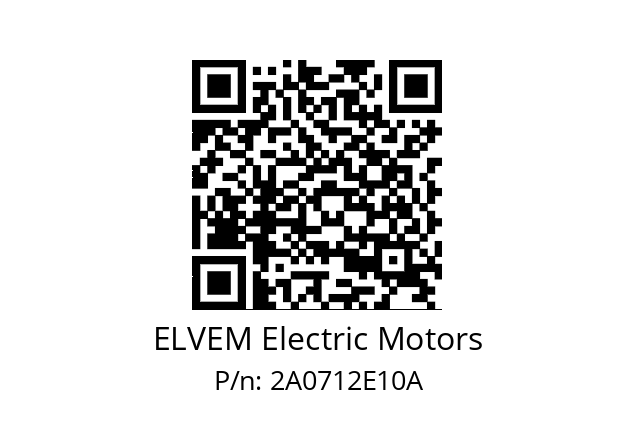   ELVEM Electric Motors 2A0712E10A