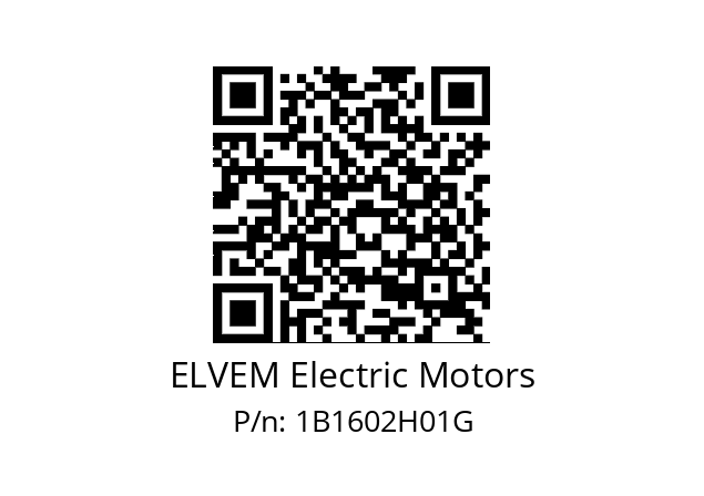   ELVEM Electric Motors 1B1602H01G