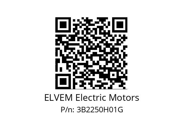   ELVEM Electric Motors 3B2250H01G