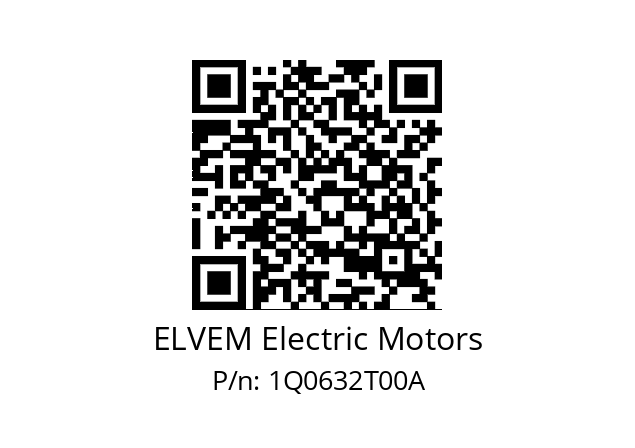   ELVEM Electric Motors 1Q0632T00A