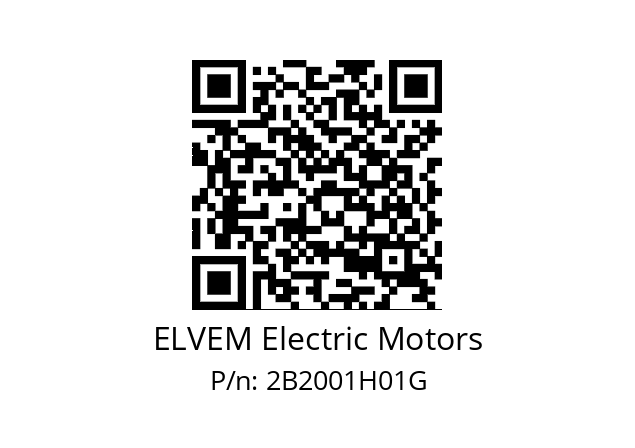   ELVEM Electric Motors 2B2001H01G