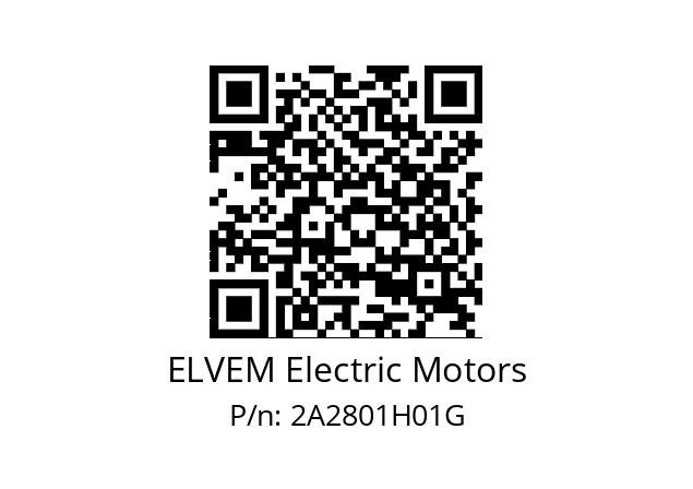   ELVEM Electric Motors 2A2801H01G