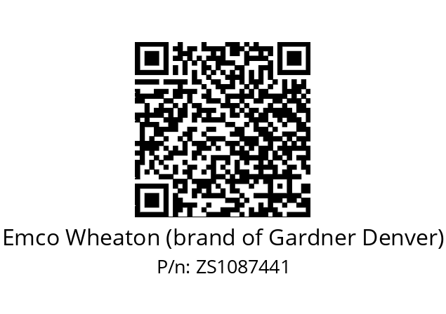   Emco Wheaton (brand of Gardner Denver) ZS1087441