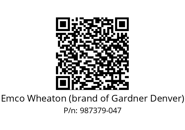   Emco Wheaton (brand of Gardner Denver) 987379-047