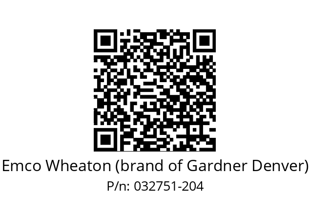   Emco Wheaton (brand of Gardner Denver) 032751-204