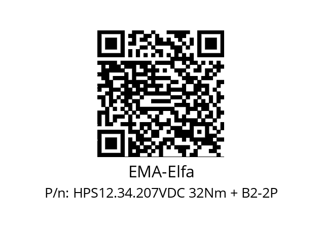   EMA-Elfa HPS12.34.207VDC 32Nm + B2-2P