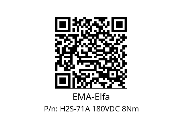   EMA-Elfa H2S-71A 180VDC 8Nm