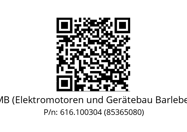   EMB (Elektromotoren und Gerätebau Barleben) 616.100304 (85365080)