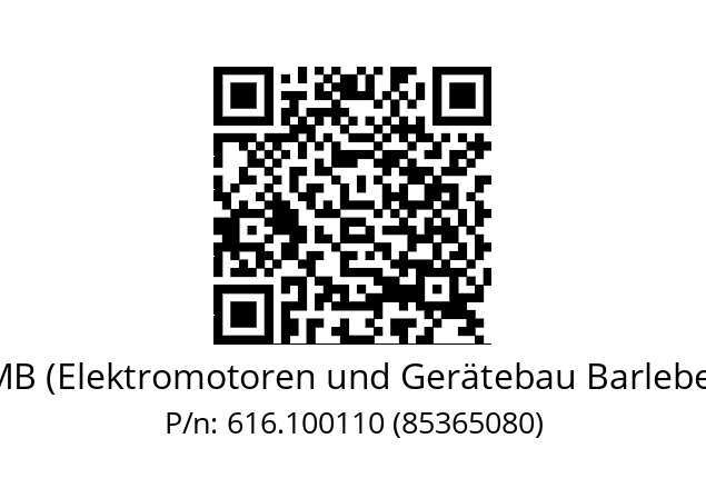   EMB (Elektromotoren und Gerätebau Barleben) 616.100110 (85365080)