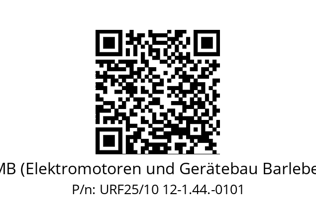   EMB (Elektromotoren und Gerätebau Barleben) URF25/10 12-1.44.-0101