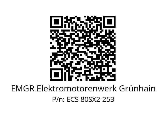   EMGR Elektromotorenwerk Grünhain ECS 80SX2-253