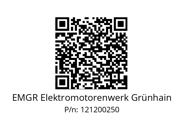   EMGR Elektromotorenwerk Grünhain 121200250