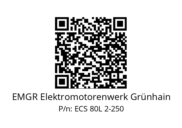   EMGR Elektromotorenwerk Grünhain ECS 80L 2-250