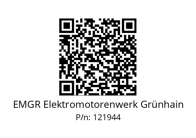   EMGR Elektromotorenwerk Grünhain 121944