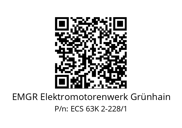   EMGR Elektromotorenwerk Grünhain ECS 63K 2-228/1