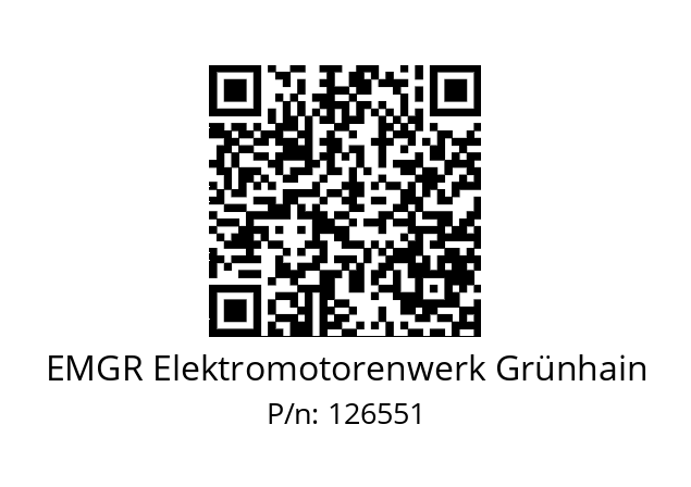   EMGR Elektromotorenwerk Grünhain 126551