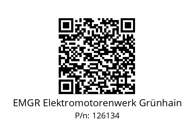   EMGR Elektromotorenwerk Grünhain 126134