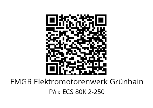   EMGR Elektromotorenwerk Grünhain ECS 80K 2-250