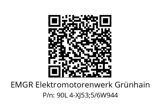   EMGR Elektromotorenwerk Grünhain 90L 4-XJ53;5/6W944