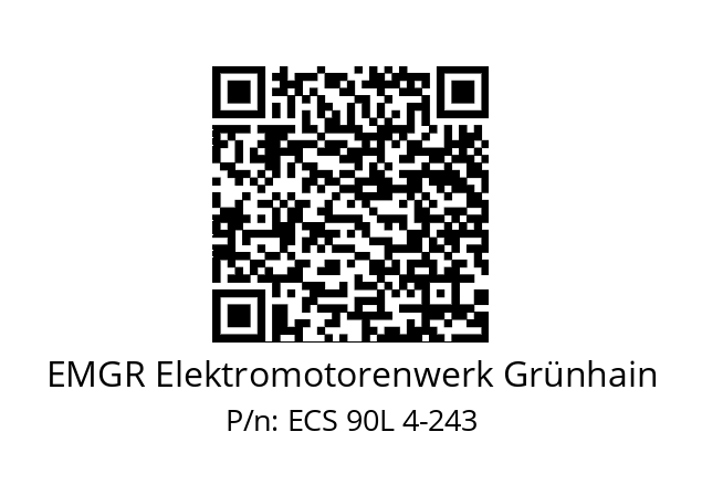   EMGR Elektromotorenwerk Grünhain ECS 90L 4-243