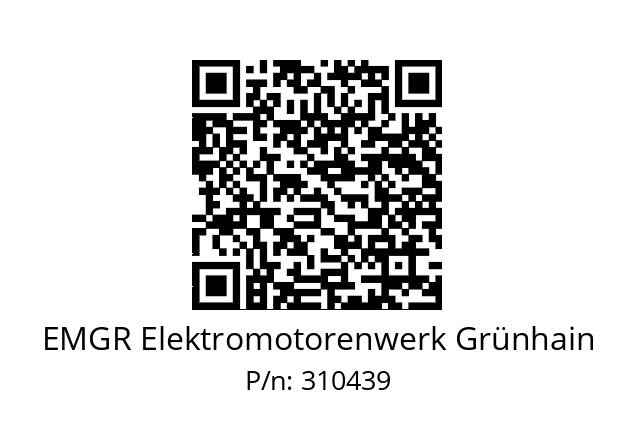   EMGR Elektromotorenwerk Grünhain 310439