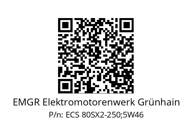   EMGR Elektromotorenwerk Grünhain ECS 80SX2-250;5W46