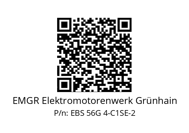   EMGR Elektromotorenwerk Grünhain EBS 56G 4-C1SE-2