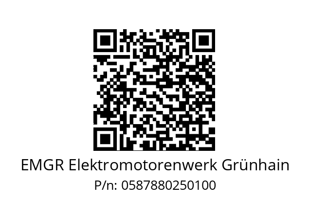   EMGR Elektromotorenwerk Grünhain 0587880250100