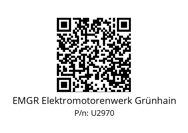   EMGR Elektromotorenwerk Grünhain U2970