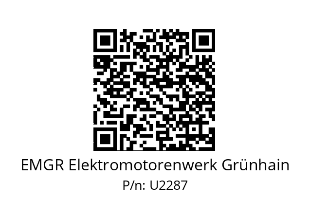   EMGR Elektromotorenwerk Grünhain U2287