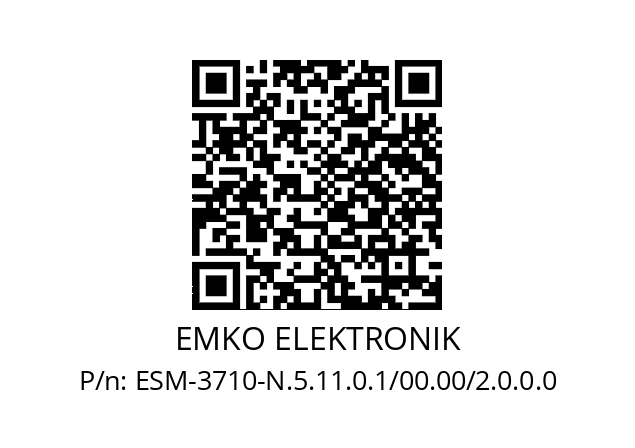   EMKO ELEKTRONIK ESM-3710-N.5.11.0.1/00.00/2.0.0.0