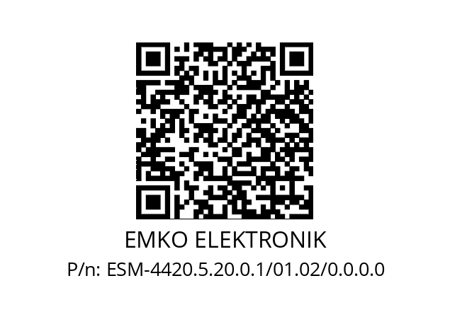   EMKO ELEKTRONIK ESM-4420.5.20.0.1/01.02/0.0.0.0